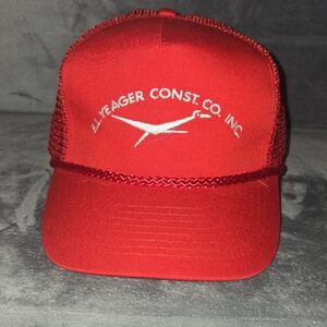EL YEAGER CONST CO. INC. Classic Red Mesh Cap